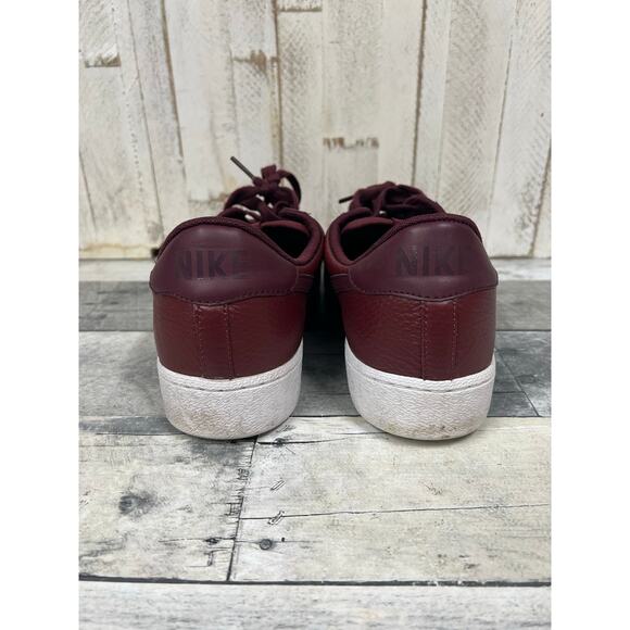 Nike Bruin Team Res Night Maroon All Leather Sneaker/Shoe, Men’s size 9.5 - Picture 4 of 5